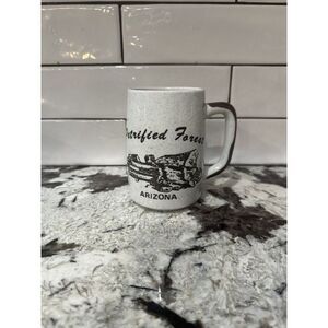 Vintage LARGE Stoneware Arizona Embossed Mug Coffee Tea Cup Souvenir Mug